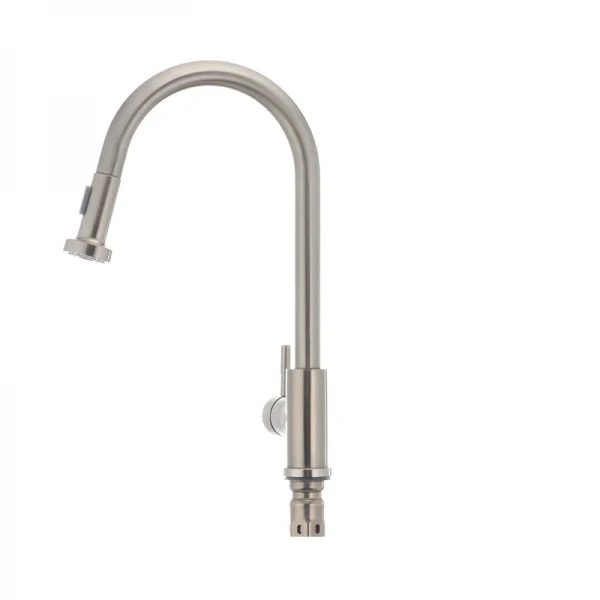 Кухонный смеситель с выдвижной лейкой Mixxus SUS 014-A (SS0022)