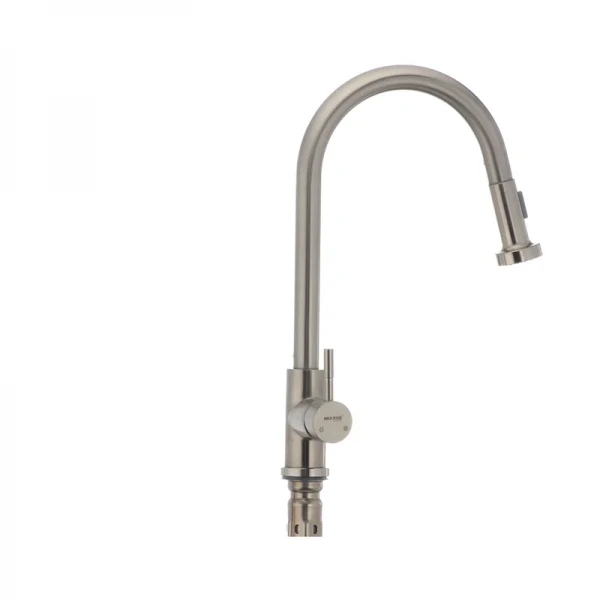 Кухонный смеситель с выдвижной лейкой Mixxus SUS 014-A (SS0022)