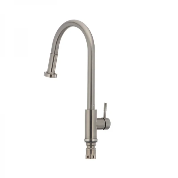 Кухонный смеситель с выдвижной лейкой Mixxus SUS 014-A (SS0022)