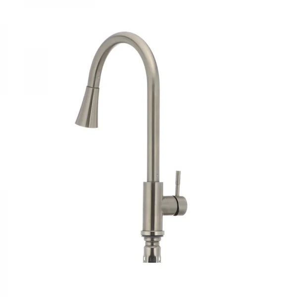 Кухонный смеситель с выдвижной лейкой Mixxus SUS 014-B (SS0023)