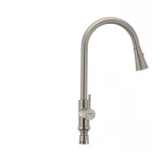 Кухонный смеситель с выдвижной лейкой Mixxus SUS 014-B (SS0023)