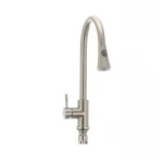 Кухонный смеситель с выдвижной лейкой Mixxus SUS 014-B (SS0023)