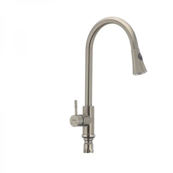 Кухонный смеситель с выдвижной лейкой Mixxus SUS 014-B (SS0023)