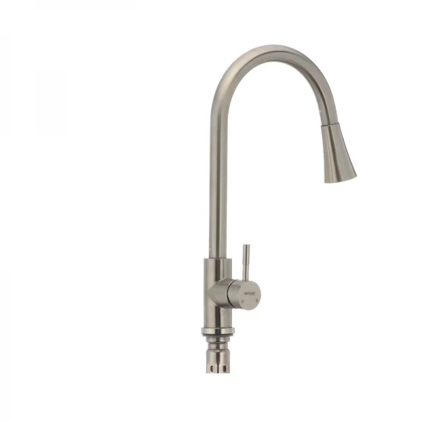 Кухонный смеситель с выдвижной лейкой Mixxus SUS 014-B (SS0023)