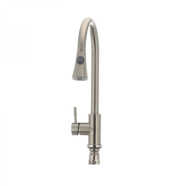 Кухонный смеситель с выдвижной лейкой Mixxus SUS 014-B (SS0023)