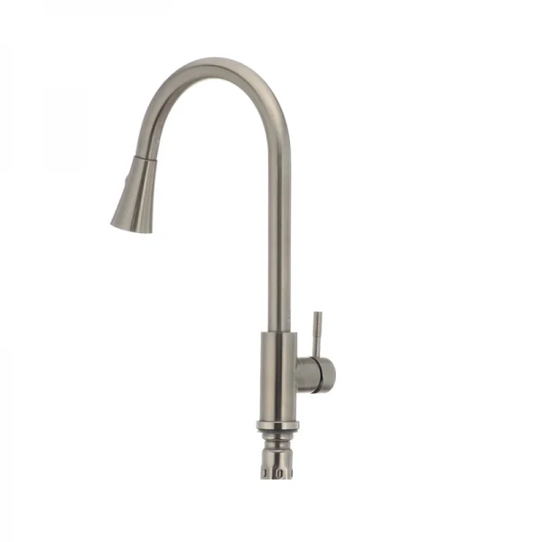 Кухонный смеситель с выдвижной лейкой Mixxus SUS 014-B (SS0023)