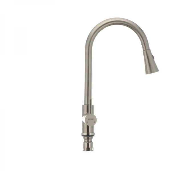 Кухонный смеситель с выдвижной лейкой Mixxus SUS 014-B (SS0023)