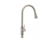 Кухонный смеситель с выдвижной лейкой Mixxus SUS 014-B (SS0023)