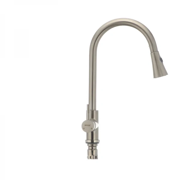 Кухонный смеситель с выдвижной лейкой Mixxus SUS 014-B (SS0023)