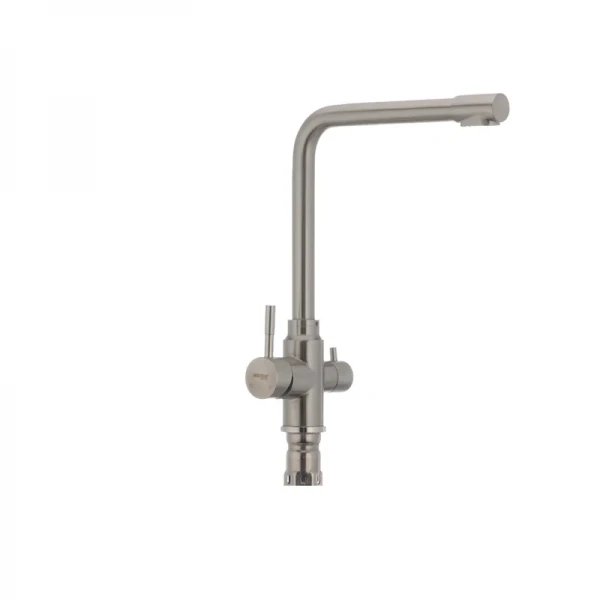 Змішувач для кухні Mixxus SUS-021 з нерж. сталі SUS304 з вих. для питної води (SS0024)
