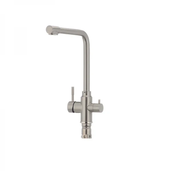 Змішувач для кухні Mixxus SUS-021 з нерж. сталі SUS304 з вих. для питної води (SS0024)