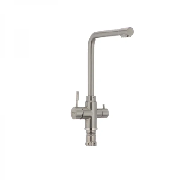 Змішувач для кухні Mixxus SUS-021 з нерж. сталі SUS304 з вих. для питної води (SS0024)