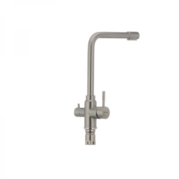 Змішувач для кухні Mixxus SUS-021 з нерж. сталі SUS304 з вих. для питної води (SS0024)