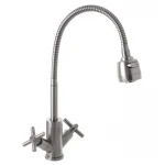 Смеситель для кухни с рефлекторным изливом Mixxus DVE-011 Reflector из нерж. стали SUS304 (SS0033)