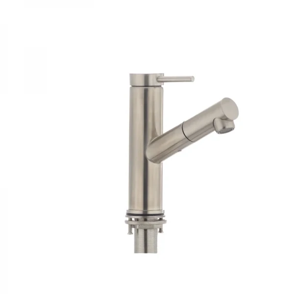 Смеситель для умывальника с выдвижной лейкой Mixxus DAX-001 (SS0035)