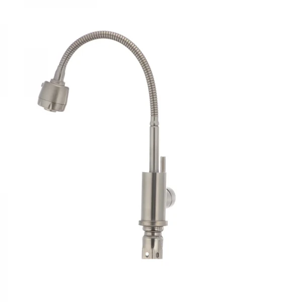 Смеш. для кухни Mixxus SUS-011 Reflector с рефлект.выливом из нерж. стали SUS304 (SS2797)