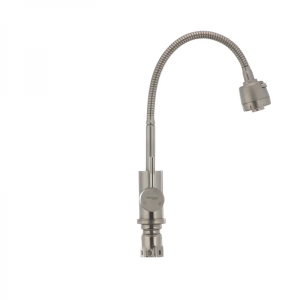 Смеш. для кухни Mixxus SUS-011 Reflector с рефлект.выливом из нерж. стали SUS304 (SS2797)