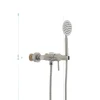 Змішувач для душ. кабіни Mixxus SUS-003 з нерж. сталі SUS304 (SS2805)