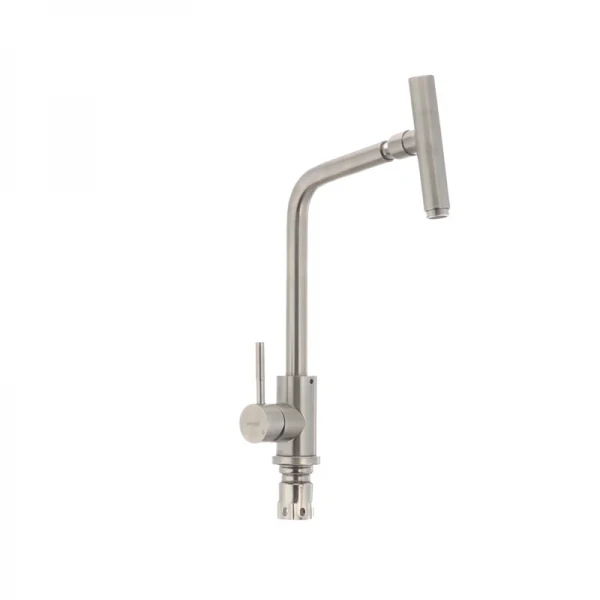 Смеситель для кухни Mixxus SUS-017 из нержавеющей стали SUS304 с поворотным аэратором (SS2813)