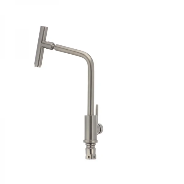 Смеситель для кухни с вращающимся изливом Mixxus SUS-017 из нерж. стали SUS304 (SS2813)