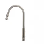 Смеситель для кухни Mixxus SUS-014-A с выдвижной лейкой из нерж. стали SUS304 (SS2815)