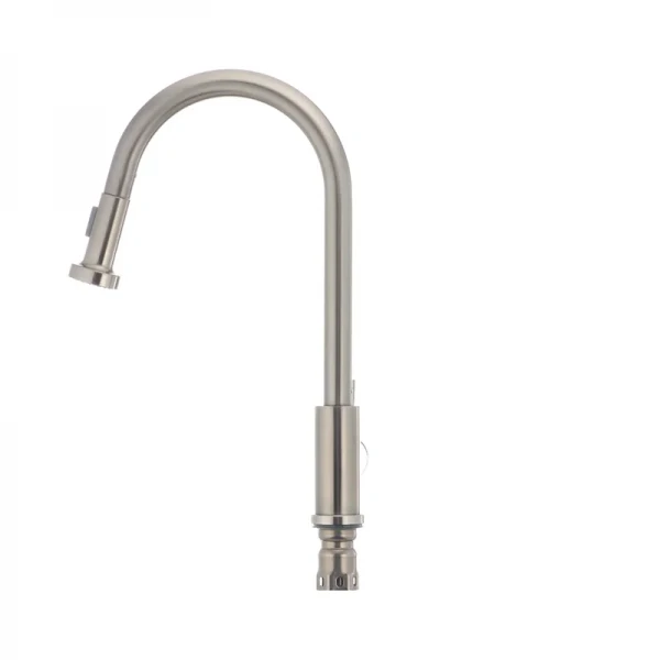 Смеситель для кухни Mixxus SUS-014-A с выдвижной лейкой из нерж. стали SUS304 (SS2815)