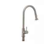 Смеситель для кухни Mixxus SUS-014-A с выдвижной лейкой из нерж. стали SUS304 (SS2815)