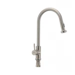 Смеситель для кухни Mixxus SUS-014-A с выдвижной лейкой из нерж. стали SUS304 (SS2815)