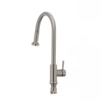 Смеситель для кухни Mixxus SUS-014-A с выдвижной лейкой из нерж. стали SUS304 (SS2815)