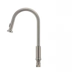 Смеситель для кухни Mixxus SUS-014-A с выдвижной лейкой из нерж. стали SUS304 (SS2815)