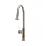 Смеситель для кухни Mixxus SUS-014-A с выдвижной лейкой из нерж. стали SUS304 (SS2815)