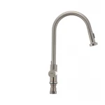 Смеситель для кухни Mixxus SUS-014-A с выдвижной лейкой из нерж. стали SUS304 (SS2815)