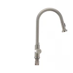 Смеситель для кухни Mixxus SUS-014-A с выдвижной лейкой из нерж. стали SUS304 (SS2815)