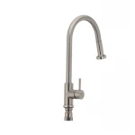 Смеситель для кухни Mixxus SUS-014-A с выдвижной лейкой из нерж. стали SUS304 (SS2815)