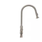 Смеситель для кухни Mixxus SUS-014-A с выдвижной лейкой из нерж. стали SUS304 (SS2815)