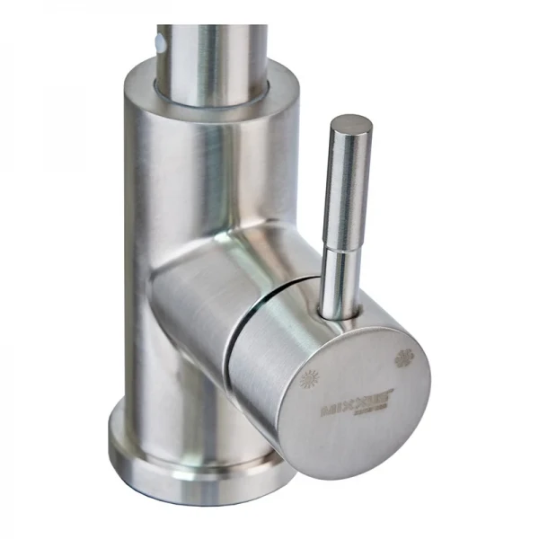 Смеситель для кухни с выдвижной лейкой Mixxus SUS-014-B из нерж. стали SUS304 (SS2816)