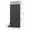 Стенд виставковий Koer ESFD-01 для душових трапів із задньою панеллю H2300*1000*450 (ST5641)