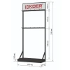 Стенд виставковий Koer ESFD-02 для душових трапів без задньої панелі H2300*1000*450 (ST5642)