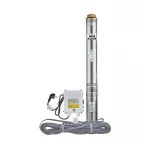 Насос скважинный центробежный Taifu 4STM 2/7+25M +пульт Н=49м, Q=3,3м3, P=250Вт, каб.25м, 1