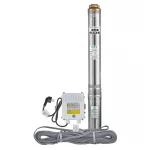 Насос скважинный центробежный + пульт Taifu 4STM 6/26+2M Н=182м, Q=8,4м3, P=2600 Вт, каб.2м, 1,25