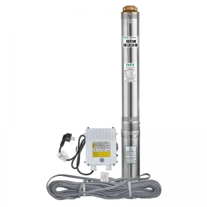 Насос скважинный центробежный + пульт Taifu 4STM 6/26+2M Н=182м, Q=8,4м3, P=2600 Вт, каб.2м, 1,25