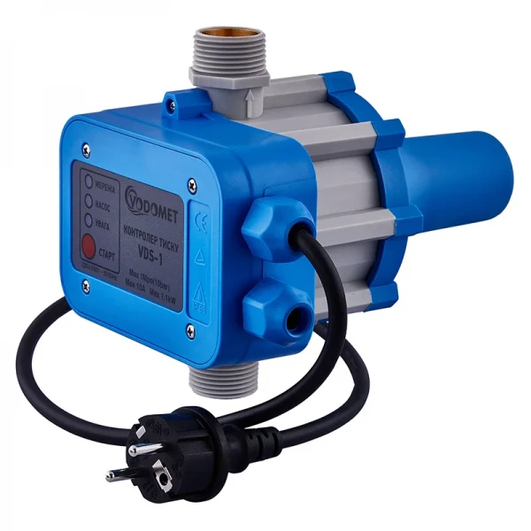 Контроллер давления Vodomet VDS-1 электронный для насоса 1,1 кВт, 1", с кабелем (VO4200)