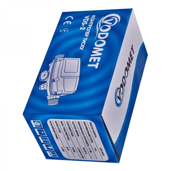 Контроллер давления Vodomet VDS-2 электронный для насоса (БРИО) 1,1 кВт, 1" (VO4203)