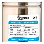 Насос свердловинний вихровий Vodomet 4SKM-150-20 Н=105М, Q=3кбМ, P=1,1кВт, вбуд. конденс., 20м каб.(VO4302)