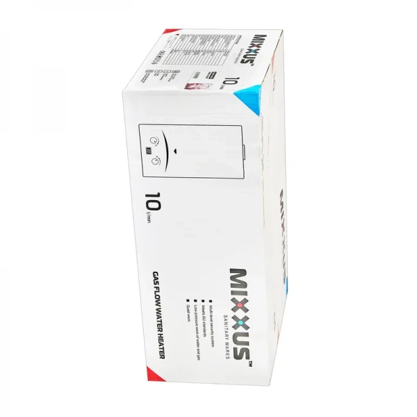 Газовая колонка MIXXUS GWH-0410 BASIC GLASS дымоходная 10 л/мин (панель из стекла с рисунком) (WH0025)