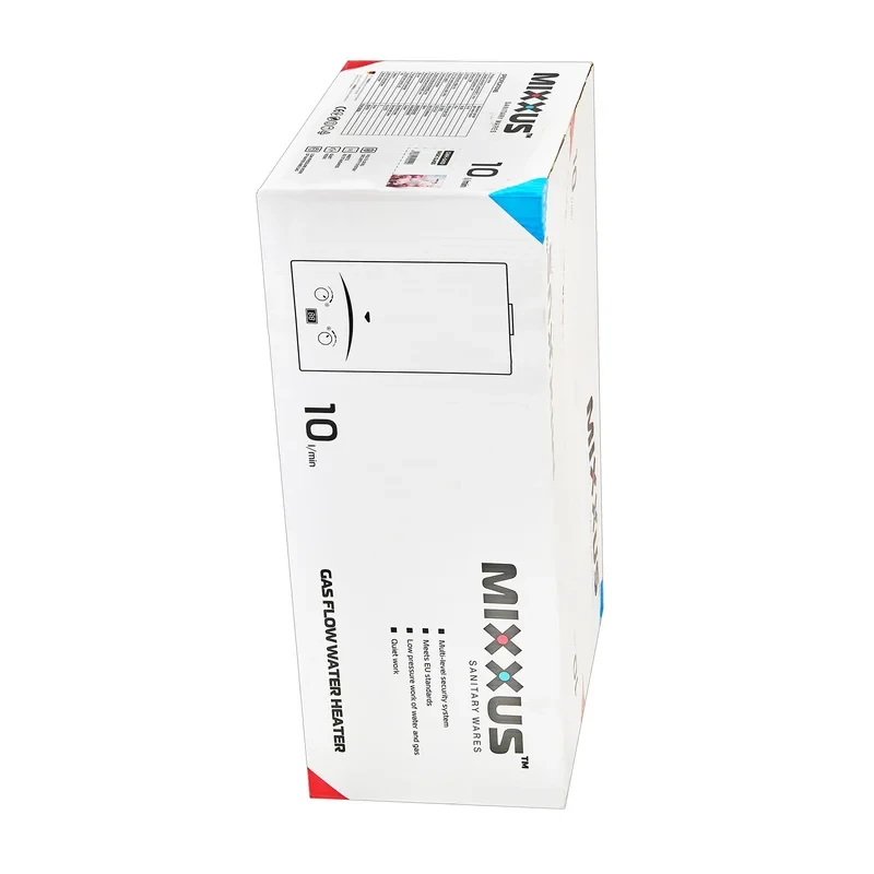 Газовая колонка MIXXUS GWH-0410 BASIC GLASS дымоходная 10 л/мин (панель из стекла с рисунком) (WH0025)