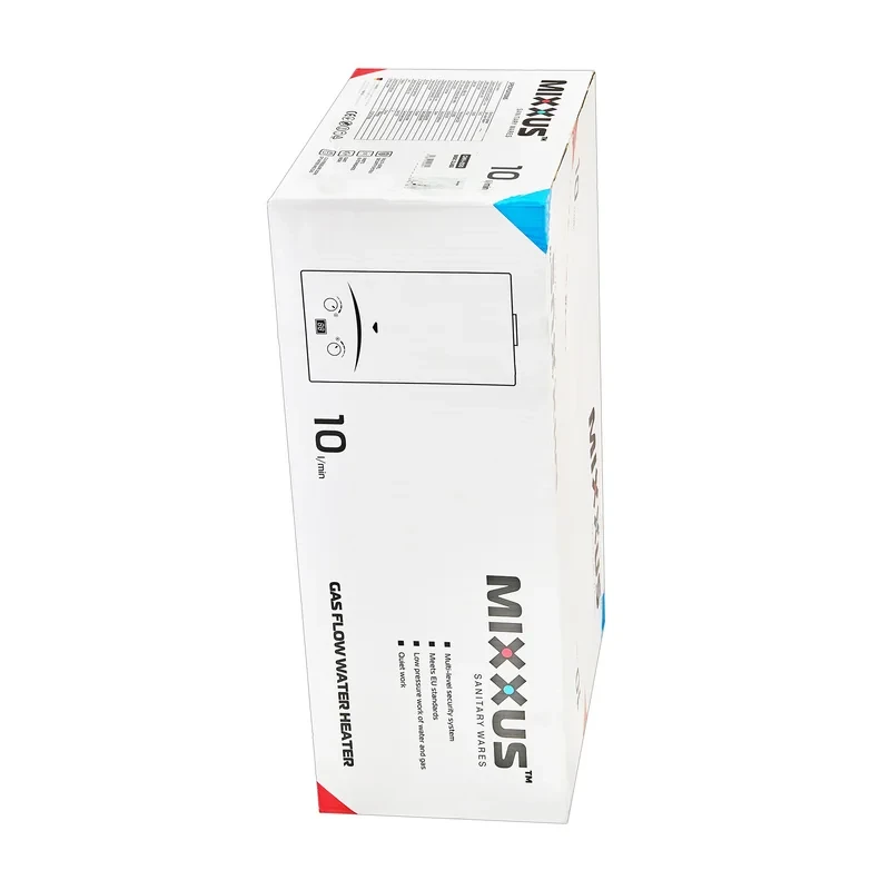 Газовая колонка MIXXUS GWH-0510 BASIC GLASS дымоходная 10 л/мин (панель из стекла с рисунком) (WH0026)