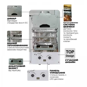 Газовая колонка MIXXUS GWH-0610 BASIC GLASS дымоходная 10 л/мин (панель из стекла с рисунком) (WH0027) Газовая колонка MIXXUS GWH-0610 BASIC GLASS дымоходная 10 л/мин (панель из стекла с рисунком) (WH0027)