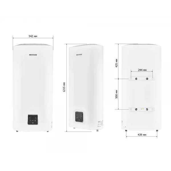 Водонагреватель "Плоский" MIXXUS EWH-10100 FLAT DRY накопительный 100 л, сухой тен 2 kW (WH0599)