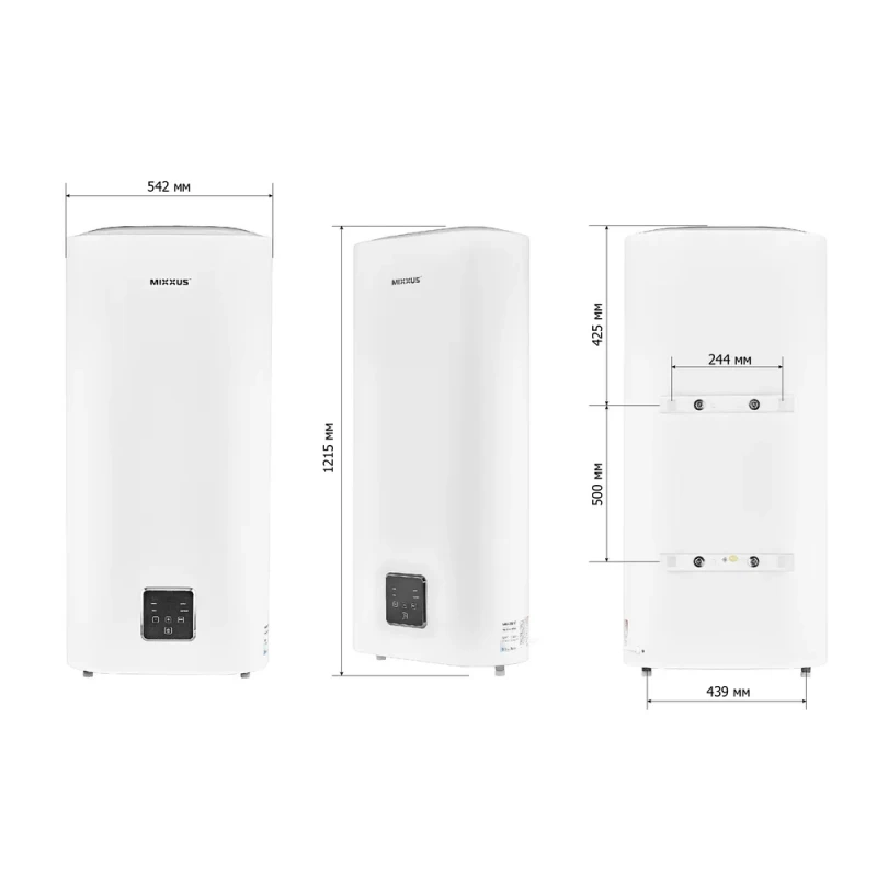 Водонагреватель "Плоский" MIXXUS EWH-10100 FLAT DRY накопительный 100 л, сухой тен 2 kW (WH0599)